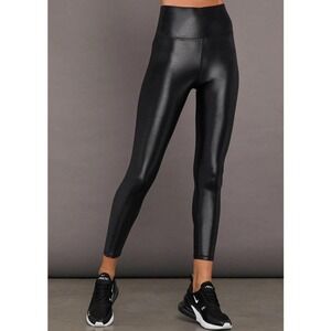 Carbon38 Takara Shine Leggings Women's Small Black‎ High Waisted Athleisure Gym